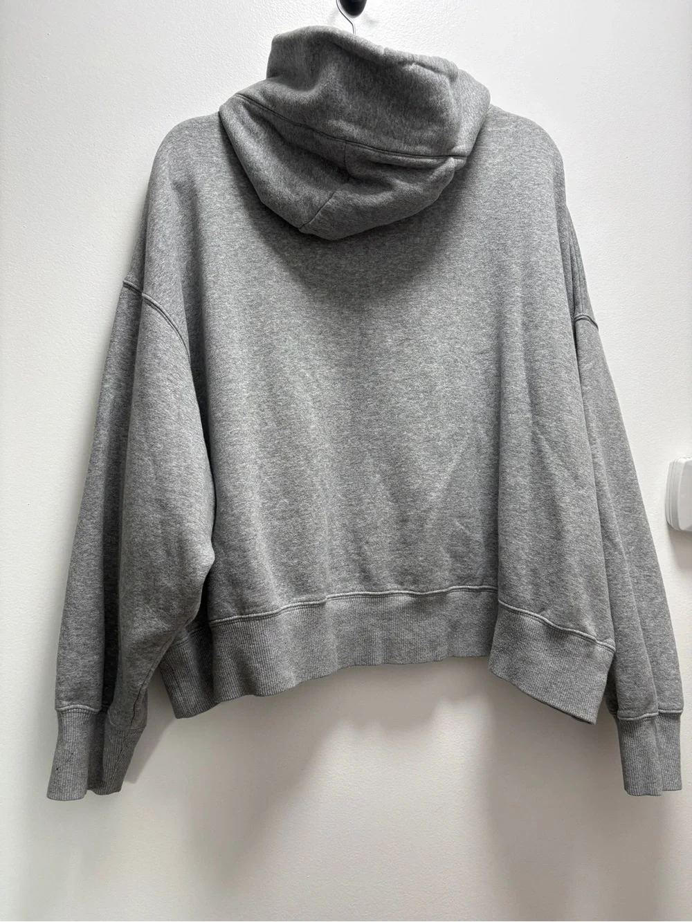 Nike Phoenix Fleece Oversized Gray Hooded Women's Pullover Sweatshirt- Medium